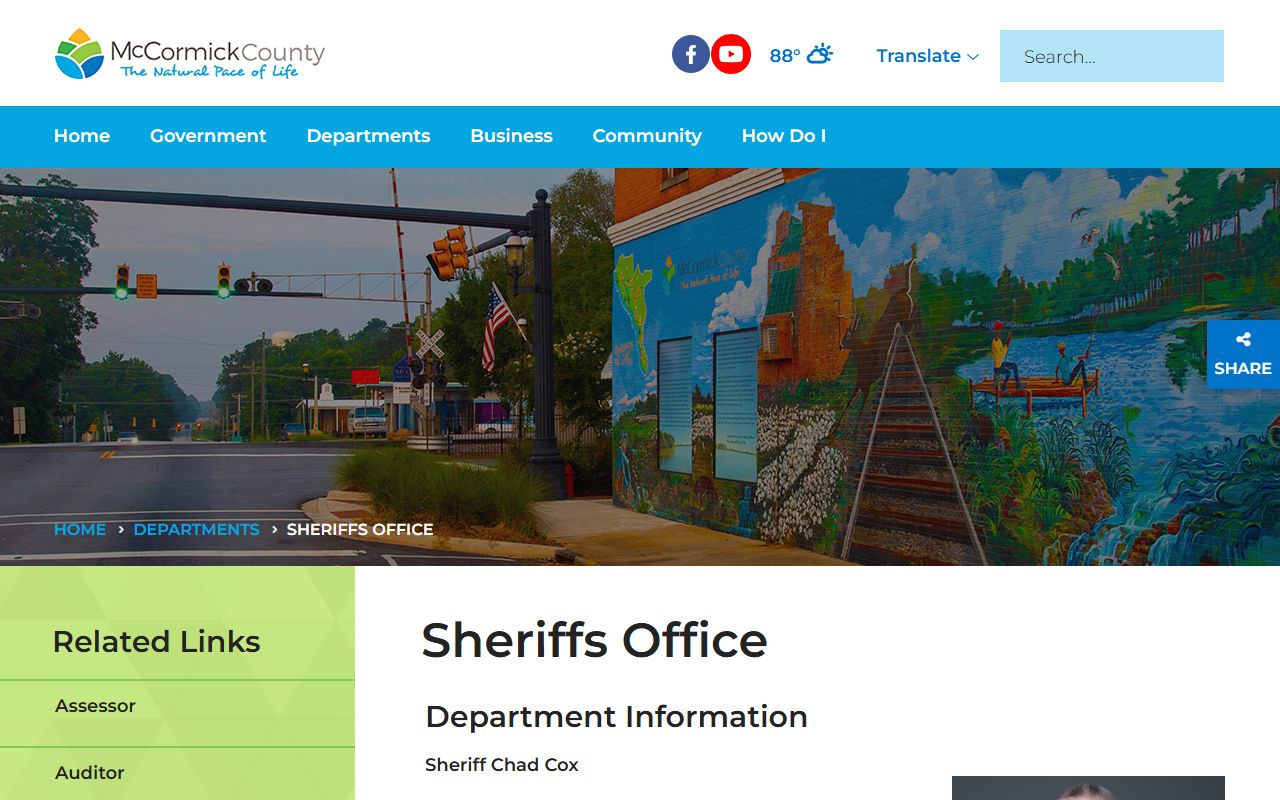 McCormick County inmate records sheriff records and detention contact source